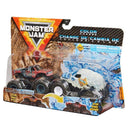Spin Master Monster Jam, Color-Changing Die-Cast Monster Trucks 2-Pack, 1:64 Scale Yeti vs Sparkle Smash (Styles May Vary) Image 5