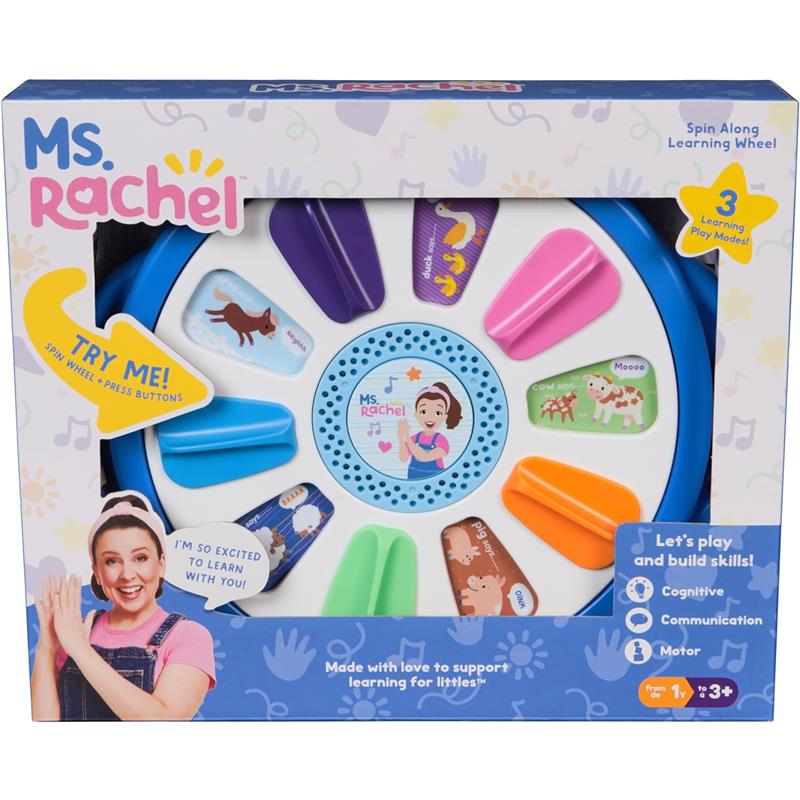 Spin Master Ms. Rachel Spin And Sing Learning Wheel Image 6