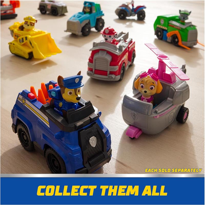 Spin Master - Paw Patrol Toy Car with Collectible Action Figure, Sustainably Minded, Marshall Image 6