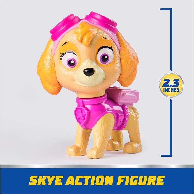 Spin Master - Paw Patrol Toy Car with Collectible Action Figure, Sustainably Minded, Skye Image 2