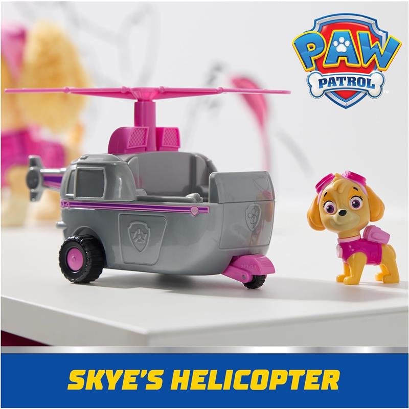 Spin Master - Paw Patrol Toy Car with Collectible Action Figure, Sustainably Minded, Skye Image 3