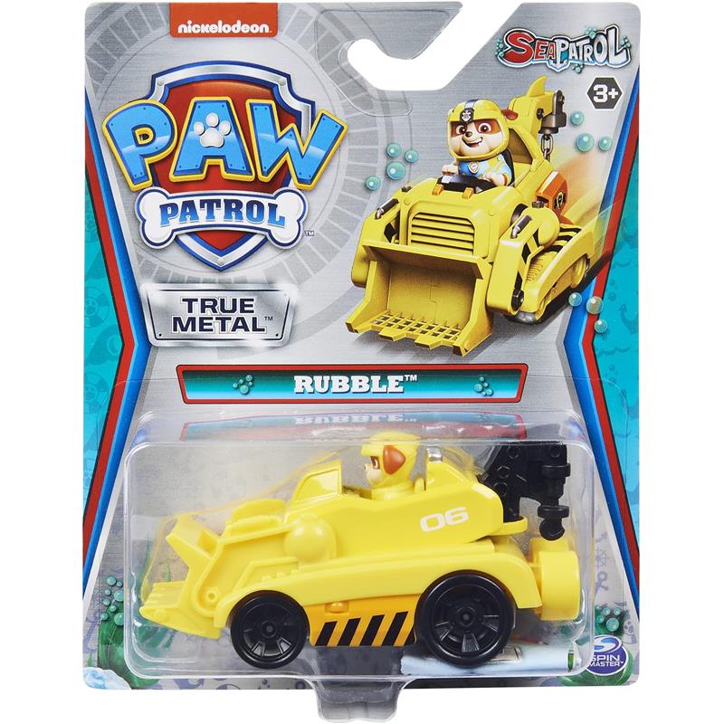 Spin Master - Paw Sea Patrol Series Rubble Die-Cast Vehicle Image 1