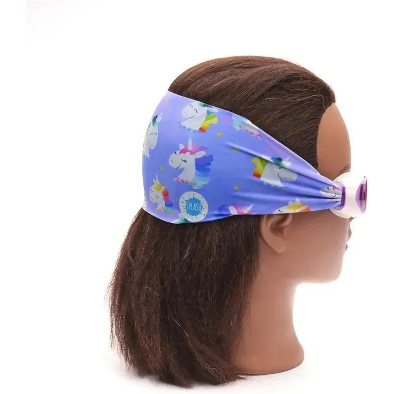 Splash Place Swim Goggles - Fun, Fashionable, Comfortable, Adult & Kids, Rainbow Unicorn Image 4