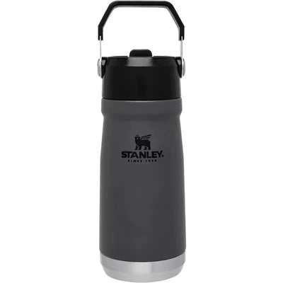 Stanley - 17Oz IceFlow Stainless Steel Bottle with Straw, Charcoal Image 1