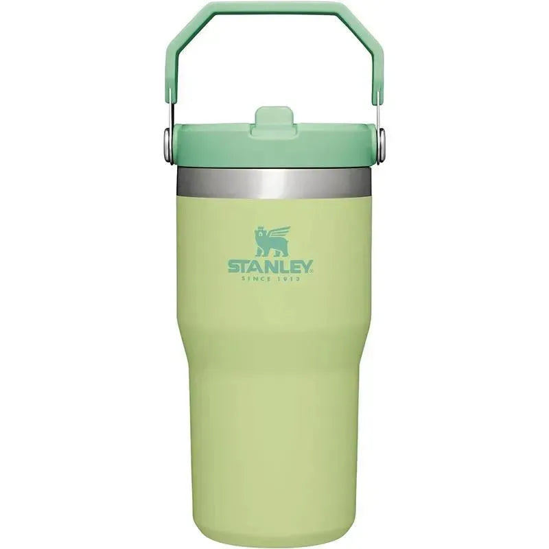 Stanley - 20Oz IceFlow Stainless Steel Tumbler with Straw, Citron Image 1