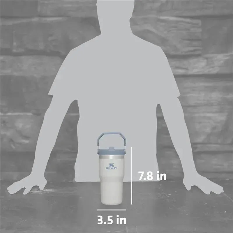 Stanley - 20Oz IceFlow Stainless Steel Tumbler with Straw, Fog Image 2