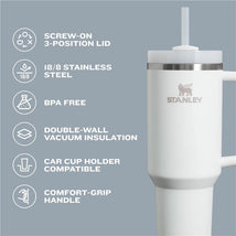 Stanley - The Quencher H2.O Flowstate Tumbler Stainless Steel 40 Oz, Violet Blossom Image 2