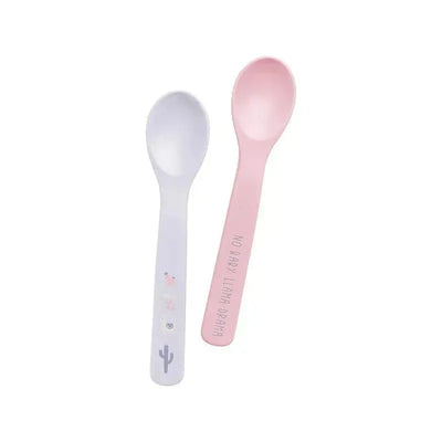 Stephen Joseph 100% Silicone Baby Spoons, Llama Image 1