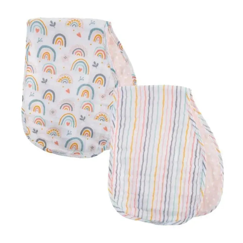 Stephen Joseph - 2Pk Muslin Burp Cloth, Rainbow Image 1