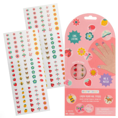 Stephen Joseph - Clear Nail Stickers Garden Friends Image 1