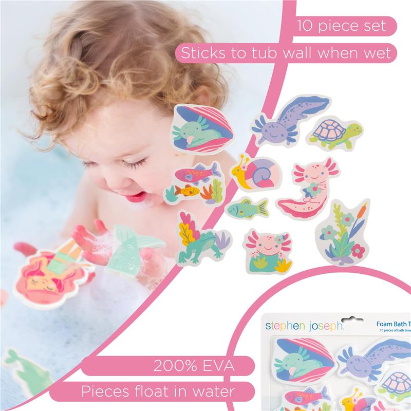 Stephen Joseph Foam Bath Toy Axolotl Image 4