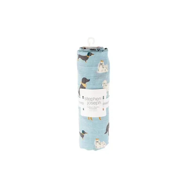 Stephen Joseph - Dog Muslin Swaddle Image 2