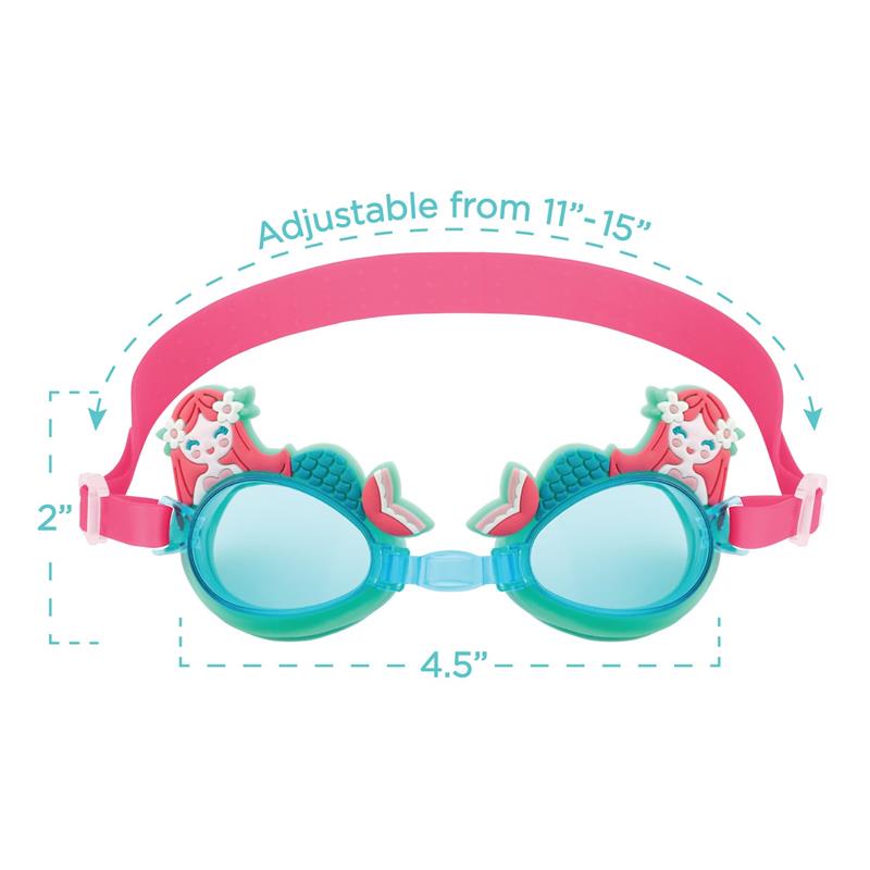 Stephen Joseph Swim Goggles, Mermaid Aqua Image 3