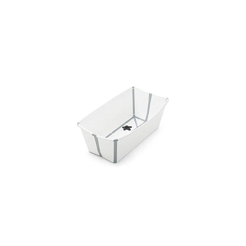 Stokke - Flexi Bath Bundle Folding Baby Bathtub with Newborn Support White/Grey Image 2