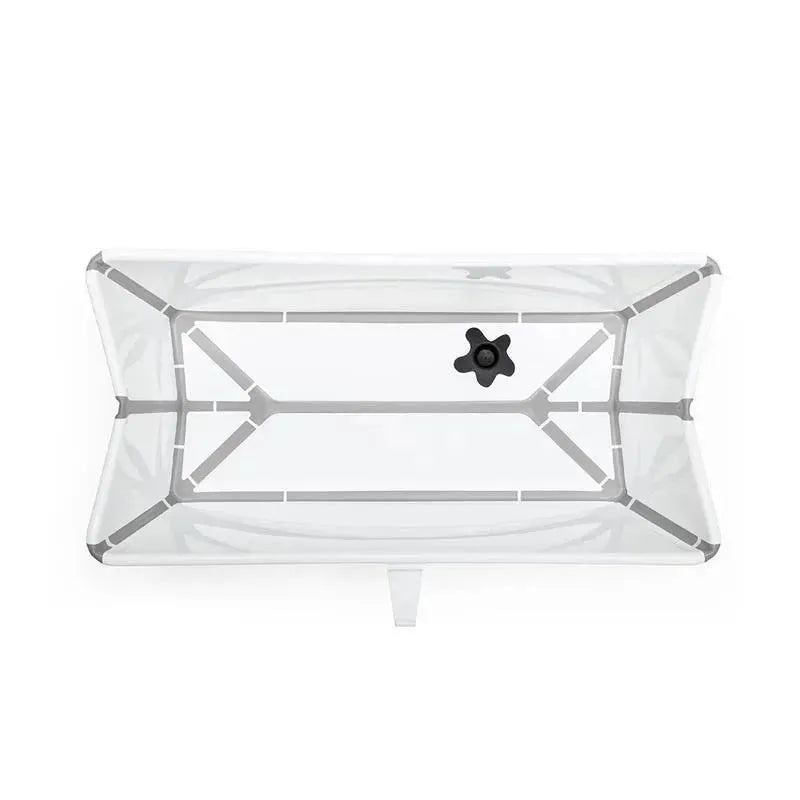 Stokke Flexi Bath Folding Baby Bathtub - White/Grey Image 2