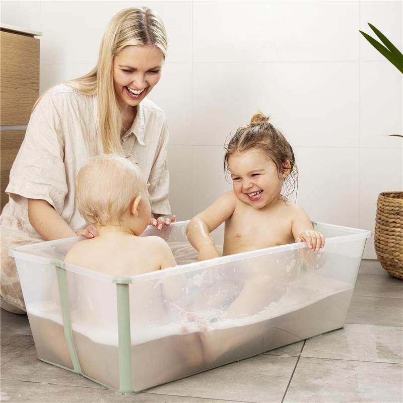 Stokke - Flexi Bath Tub® X-Large Bundle Transparent Blue Image 3