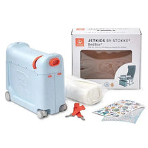 Stokke Jetkids Bedbox 2.0 Ride-on Suitcase - Blue Sky Image 1