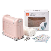 Stokke Jetkids Bedbox 2.0 Ride-on Suitcase - Pink Lemonade Image 1