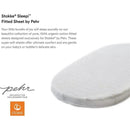 Stokke - Sleepi Fitted Sheet by Pehr, Stripes Away Pebbles Image 3
