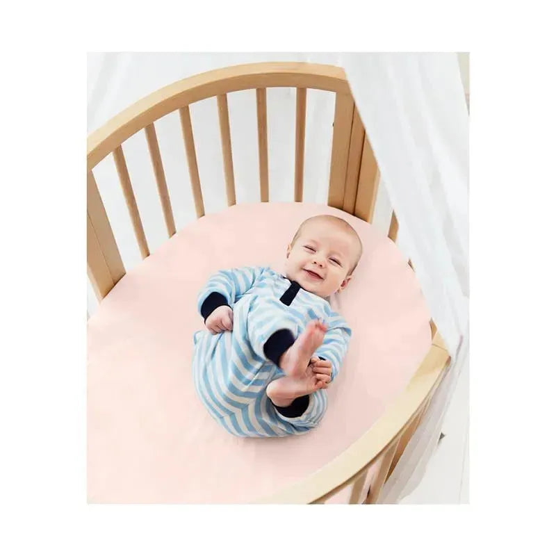 Stokke - Sleepi Mini Fitted Sheet, Peachy Pink Image 2