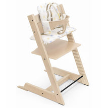 Stokke - Tripp Trapp High Chair and Cushion with Tray, Natural/Multi Stars Image 2