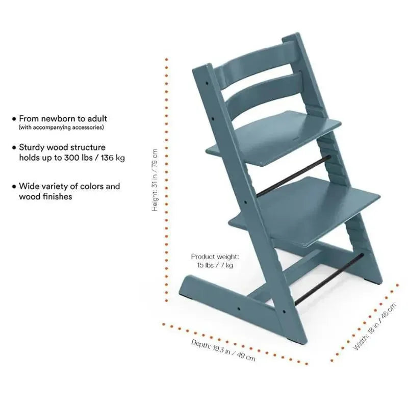 Stokke - Tripp Trapp High Chair, Fjord Blue Image 2