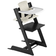 Stokke Tripp Trapp® High Chair Bundle - Black | Wheat Cream Cushion | White Tray Image 1