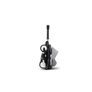Stokke Yoyo³ Stroller 6+ in a compact, folded position with a white frame and stone bundle leg rest.