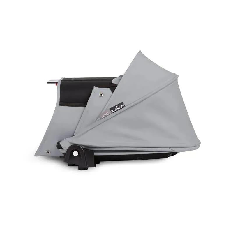 Stokke - Yoyo³ Stroller Bundle, Black And White Frame | Stone 6+ Color Pack | Stone Bassinet Image 10