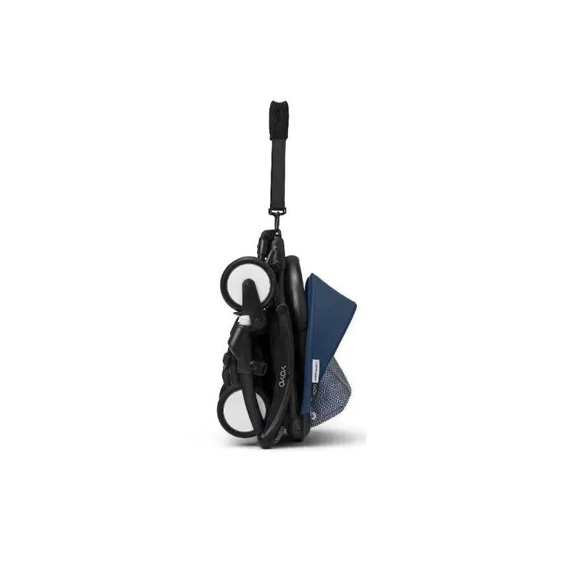 Stokke - Yoyo³ Stroller Bundle, Black Frame | 6+ Air France Color Pack | Navy Bassinet Image 4