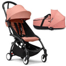 Stokke - Yoyo³ Stroller Bundle, Black Frame | Ginger 6+ Color Pack | Ginger Bassinet Image 1
