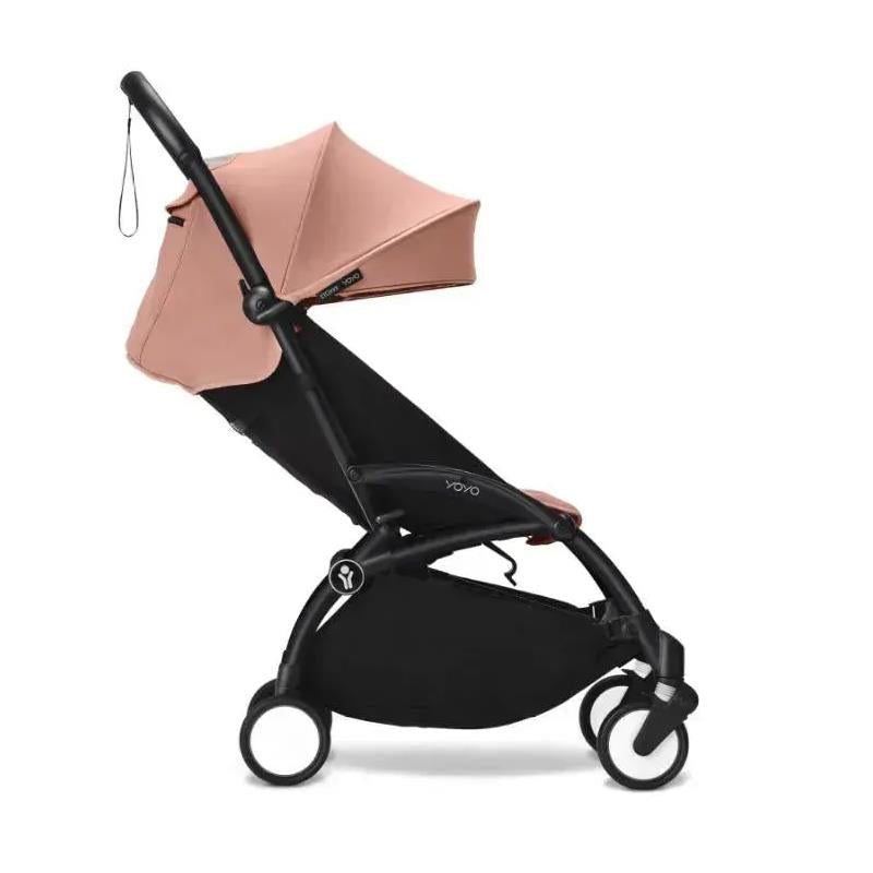 Stokke - Yoyo³ Stroller Bundle, Black Frame | Ginger 6+ Color Pack | Ginger Bassinet Image 5