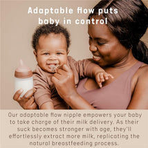 Suavinex 2Pk Zero.Zero™ Slow Flow Asymmetrical Nipple, Fair, 0M+ Image 2