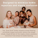Suavinex 4Pk Zero Zero Anti Colic Baby Bottle, Medium Tone, Adaptable Flow Image 4