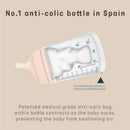 Suavinex 4Pk Zero Zero Anti Colic Baby Bottle, Medium Tone, Adaptable Flow Image 5