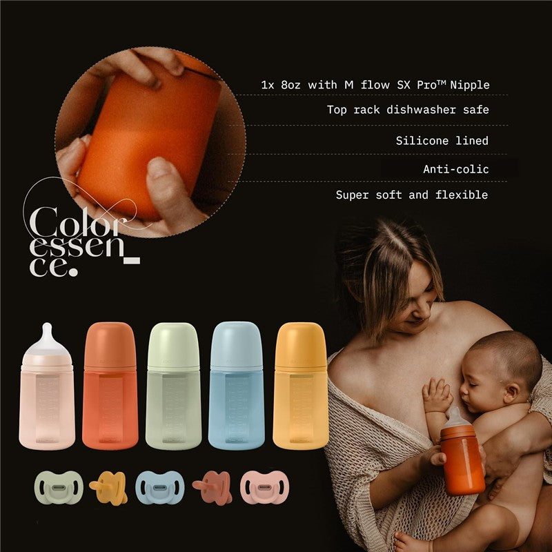 Suavinex Color Essence SX Pro™ Silicone Bottle 8 oz - Irish Cream Image 10