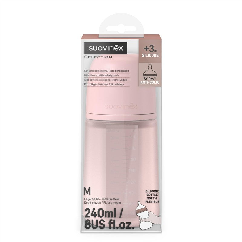 Suavinex Color Essence SX Pro™ Silicone Bottle 8 oz - Rose Water Image 5