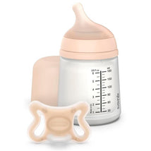 Suavinex Zero Zero Newborn Starter Set Small Anti Colic Baby Bottle + Pacifier, Adaptable Flow, Fair Image 1