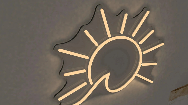 Sugar + Maple Neon Sign | Sun & Wave - MacroBaby