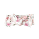 Sugar + Maple Personalized Bow | Peach Peony Blooms - MacroBaby