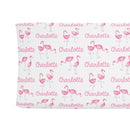 Sugar + Maple Personalized Changing Pad Cover | Flamingo - MacroBaby