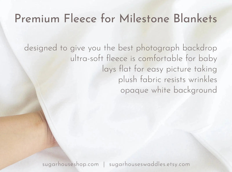 Sugar + Maple Personalized Colorful Rainbow Milestone Blanket - MacroBaby