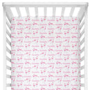Sugar + Maple Personalized Crib Sheet | Flamingo - MacroBaby
