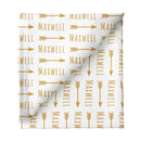 Sugar + Maple Personalized Stretchy Blanket | Arrow - MacroBaby