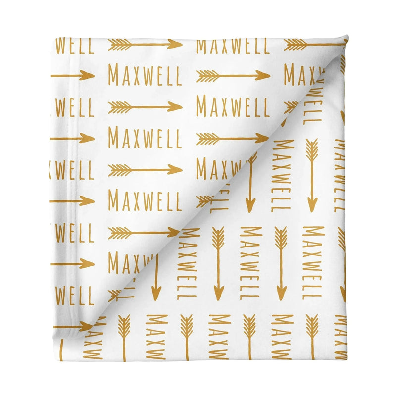 Sugar + Maple Personalized Stretchy Blanket | Arrow - MacroBaby