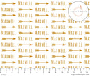 Sugar + Maple Personalized Stretchy Blanket | Arrow - MacroBaby