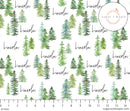 Sugar + Maple Personalized Stretchy Blanket | Pine Tree - MacroBaby