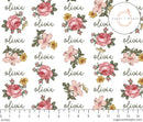 Sugar + Maple Personalized Stretchy Blanket | Retro Rose - MacroBaby