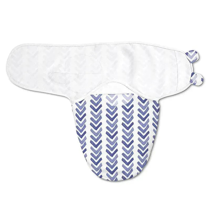 Summer Infant Luxe Easy Change 2 Pk Swaddle Water Indigo S/M Image 4