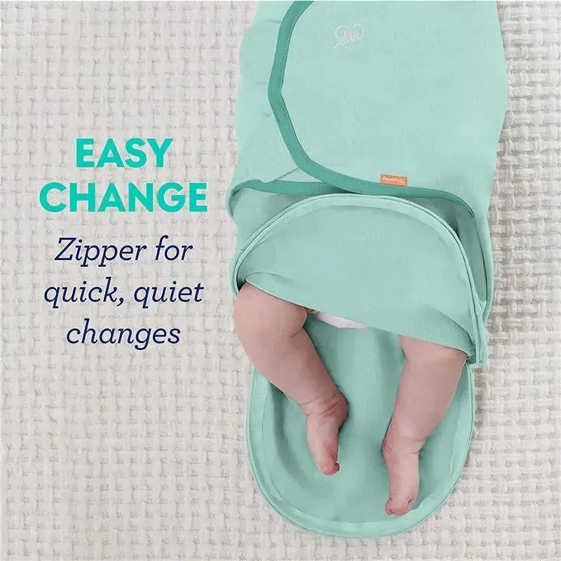Summer Infant Luxe Easy Change 2 Pk Swaddle Water Indigo S/M Image 8